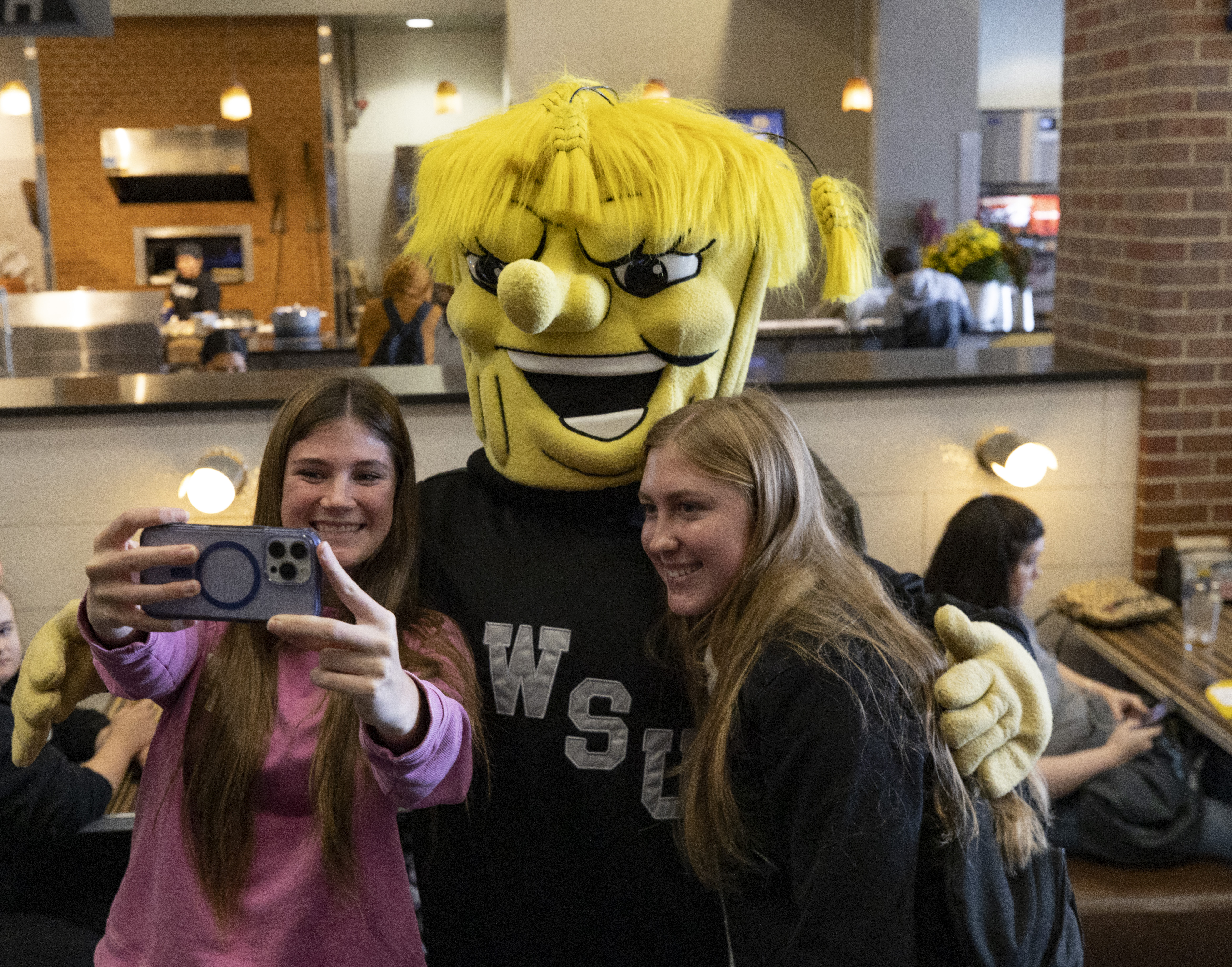 Students taking a selfie with WuShock